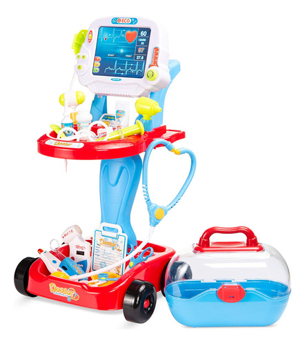 Kit De Doctor De Juego Para Niños Jgo Estación Médica De Sim