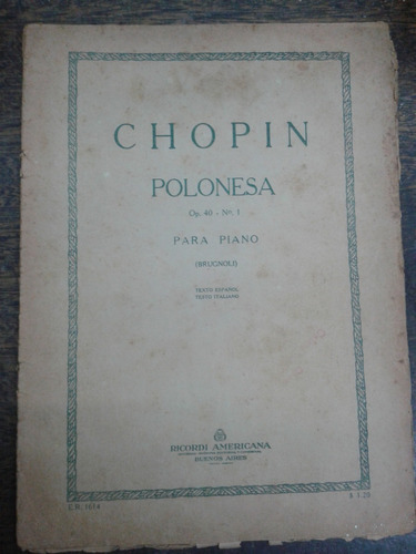 Polonesa * Frederic Chopin * Ricordi *