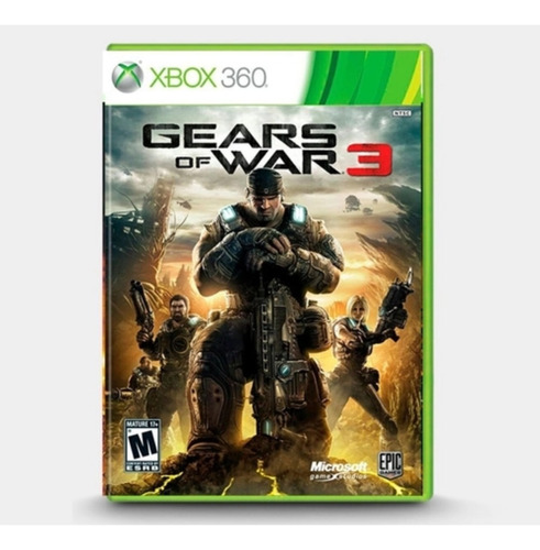 Jogo  Gear Of War 3 Xbox360 Mídia Física Com Nota Fiscal (Recondicionado)