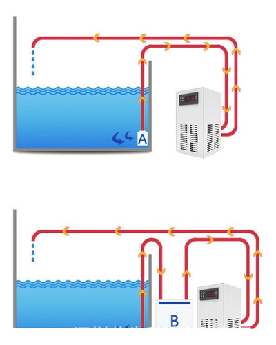 35l 70w Sistema De Enfriamiento Del Enfriador Del Acuario