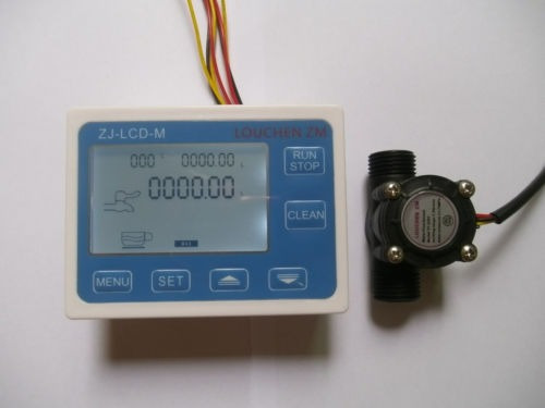 Efecto Hall G1/2 Control De Flujo Sensor De Agua Medidor Di