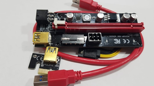 Imagen 8 de 9 de Riser 1x A 16x V 009s Pci-e Cable Usb3.0 Cripto Miner Rig