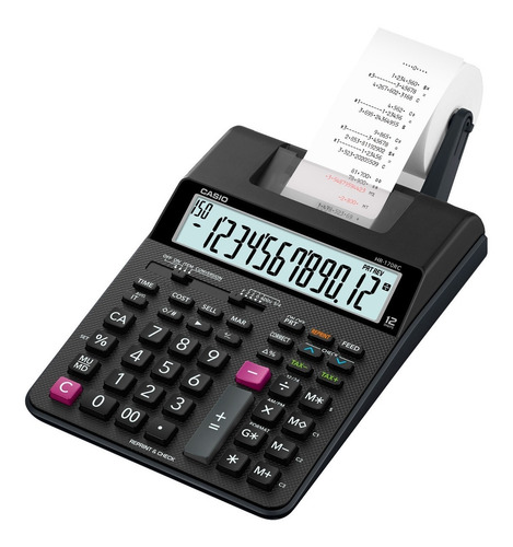 Imagen 2 de 6 de Sumadora Casio Hr-170rc Negra