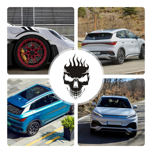 Calcomanía De Calavera Para Coche Pegatinas De Calavera Para