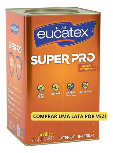 Tinta Para Parede Semi Brilho Super Pro Antimofo Cores 1 8 L