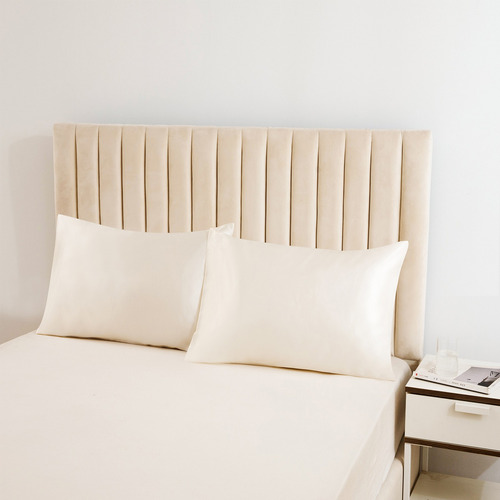 Funda De Almohada W De Seda Simulada Para Cabello Y Piel - S