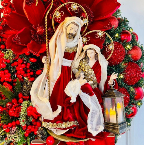 Corona De Navidad Adornos Puerta Colgante Árbol Accesorios