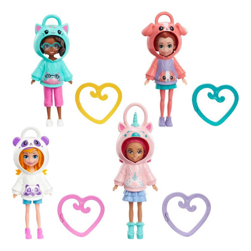 Polly Pocket Muñeca Hoodie Amigos Mattel