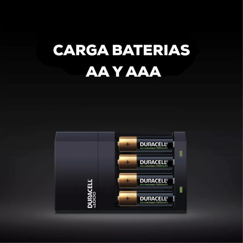 Cargador Duracell Cef1+8 Pilas Aa Recargables 2500mah +4 Aaa