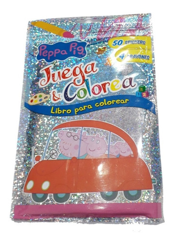 Libro Juega Y Colorea Peppa Pig Stikers Y Crayones La Plata
