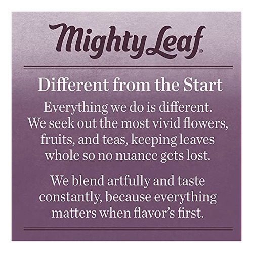 Té Chai Mighty Leaf Tea, Té Verde Matcha Orgánico En Polvo -