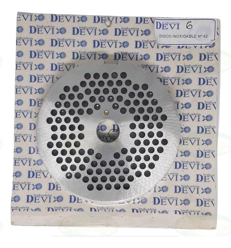 Disco Devi Para Picadora De Carne N° 42 Autoafilable 6mm