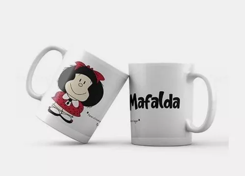 Taza cerámica personalizada Mafalda 01  Tazas personalizadas, remeras,  personalizados.