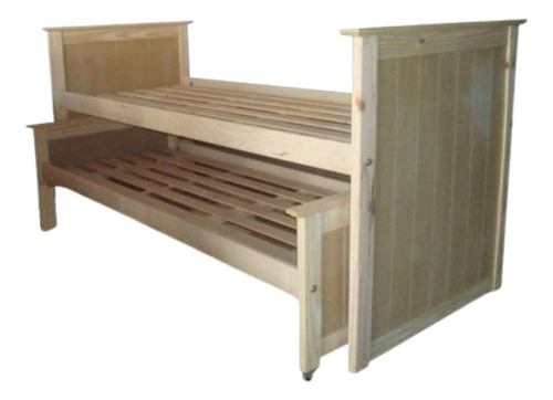 Cama Nido Doble Madera Pino Reforzada + Envio