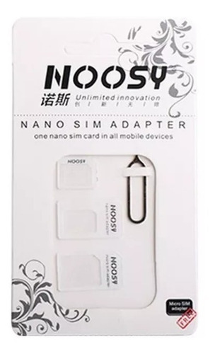 Adaptador Nano Sim A Micro Sim Y Sim iPhone 7 6 5 + Envio