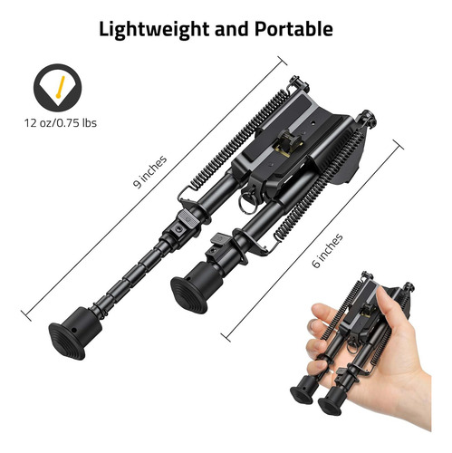 Bípode Para Rifle 9 Pulgadas Para Pr900 P15 Bipods Airsoft