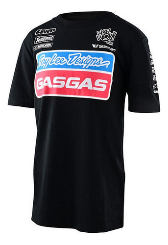 Camiseta Juvenil Tld Gasgas Team Ss Negra