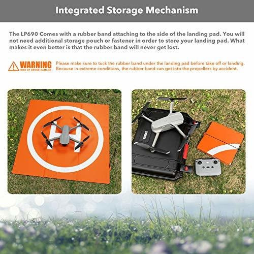 Imagen 4 de 6 de Pad De Aterrizaje Para Drones (50cm) Waterpro 69cm