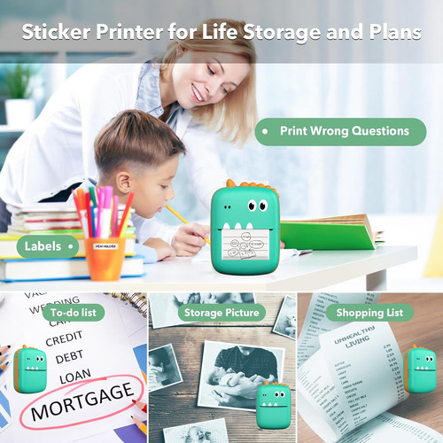 Mini Impresora Térmica: Fabricante De Pegatinas Portátil Con