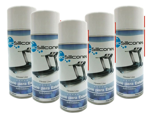 5 Silicone Lubrificante Spray P/ Esteira Elétrica Jac 480ml