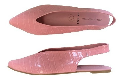 Imagen 4 de 9 de Zapato Flat Dama Puntal Felipe Rentería Drilo Tallas Extra