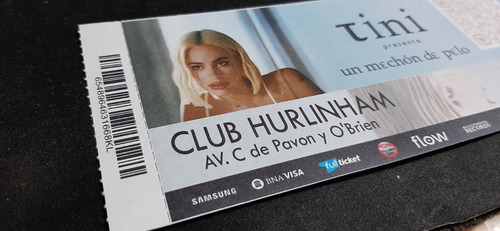 Tini - Ticket Souvenir De Recuerdo -un Mechón De Pelo