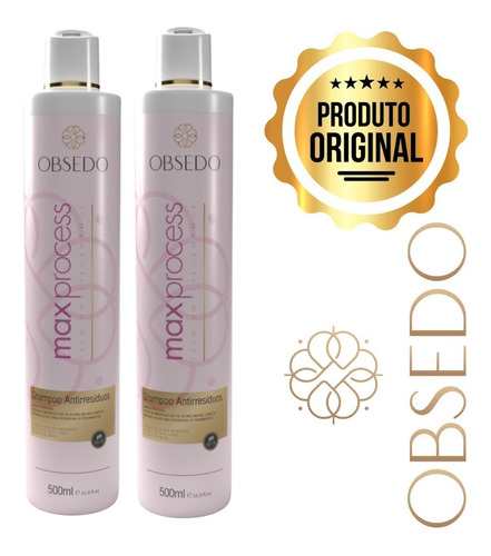 Kit Escova Progressiva Max Process Alisamento Obsedo 500 Ml