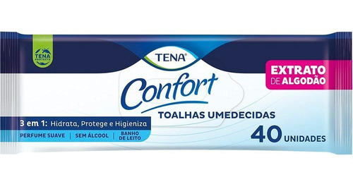 Toalhas Umedecidas Tena Confort 40 Unidades