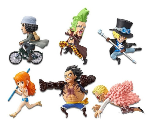 Imagen 3 de 3 de Set 6 Figuras One Piece 7-9cm