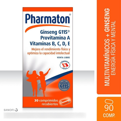 Imagen 1 de 2 de Pharmaton X 90 Comp Complejo Vitamínico