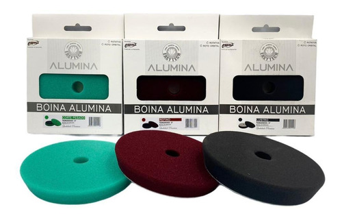 Kit Boinas Alumina Corte + Refino + Lustro 5,5 Pol Easytech