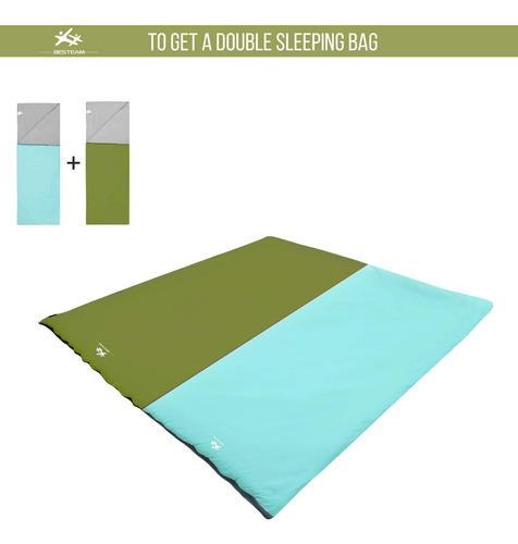 Warm Weather Sleeping Bag - Waterproof Compact Lightw...