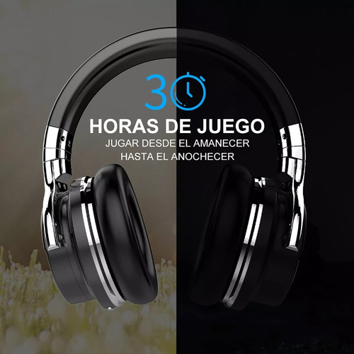 Audífonos Inalámbricos Bluetooth E7 Anc Con Micrófono Negro