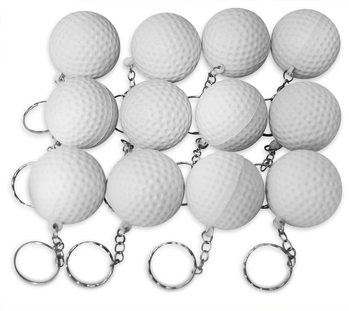  Pack Golf Ball White Keychains For Kids Party Favors ...