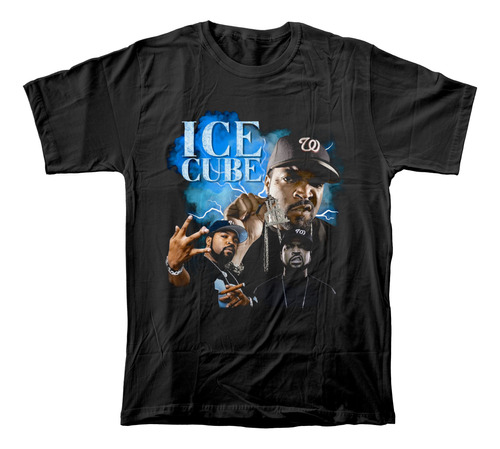 Camiseta Algodón Peinado Adultos Estampado Rapero Ice Cube