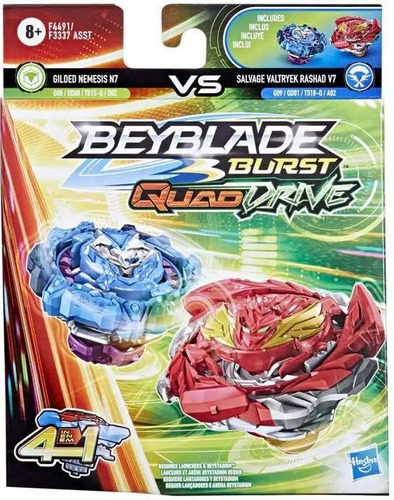 Beyblade - Gilded Nemesis N7 Vs Salvage Valtryek V7 - Hasbro