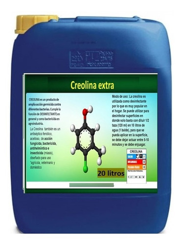 Creolina Extra Desinfectante Garrafa 20 - L a $7250