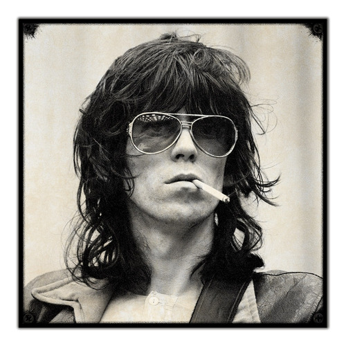#161 - Cuadro Vintage 30 X 30 Cm / The Rolling Stones Keith