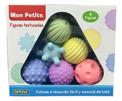 Pelotas Figuras Texturadas Mon Petite X 6 Cod 2660