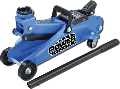 Gato De Piso P/2 Toneladas Acero Azul/negro Power Torque