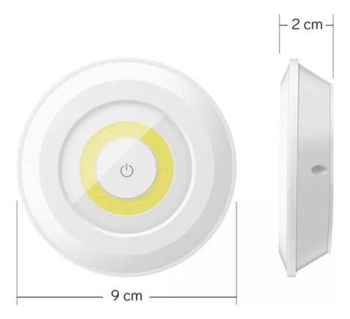 Juego De 2 Mini Lámparas Led Con Control Remoto | Lam-066 Blanco