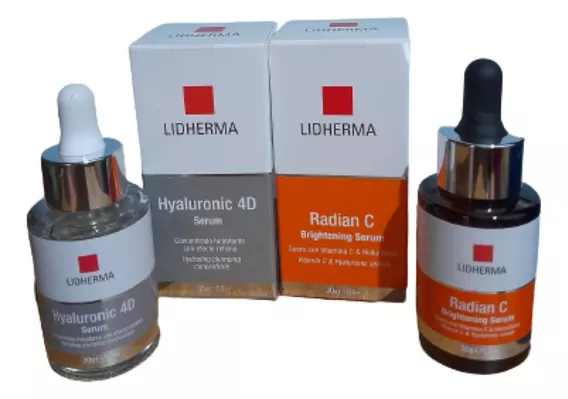 Kit Lidherma Serum Hyaluronic 4 D + Radian C Serum