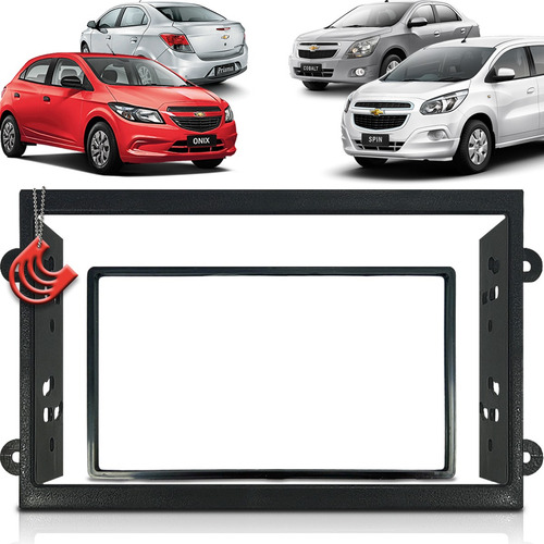 Imagem 1 de 10 de Moldura De Painel 2 Din Multimidia Dvd Mp5 Onix 2020 2021