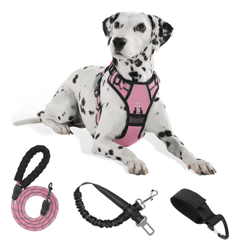 Arnes Sin Tirones Para Perro Sin Estrangulamiento Color Rosa