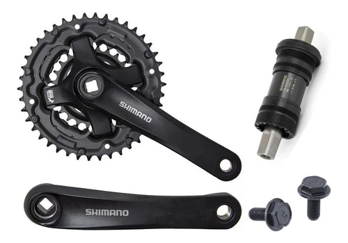 Triple Plato Shimano Con Eje De Centro Mtb