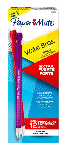 Lapiz Portaminas Paper Mate Write Bros 0.9 Mm X 12 U 