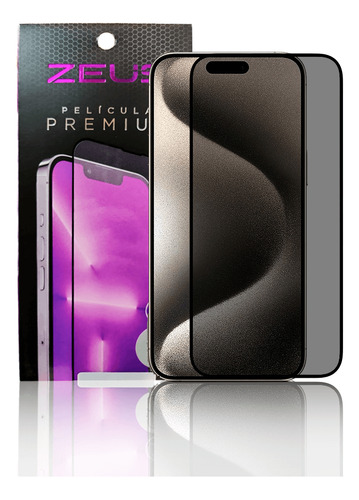 Película Nano 3d Privacidade Para iPhone 15 Pro Max Zeus