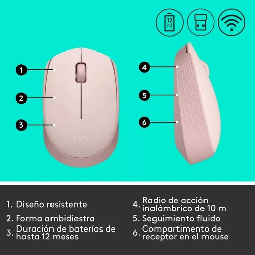 Mouse logitech m170 sin receptor hotsell