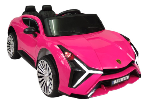 Carro Electrico Para Niños Con Control Remoto 12v Rosa Lambo