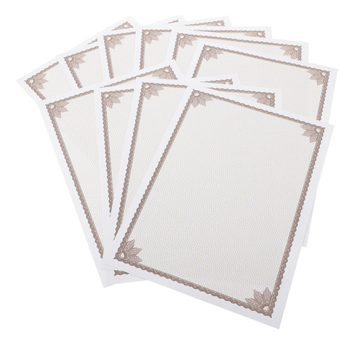 Papel De Certificado De Honra, 10 Unidades